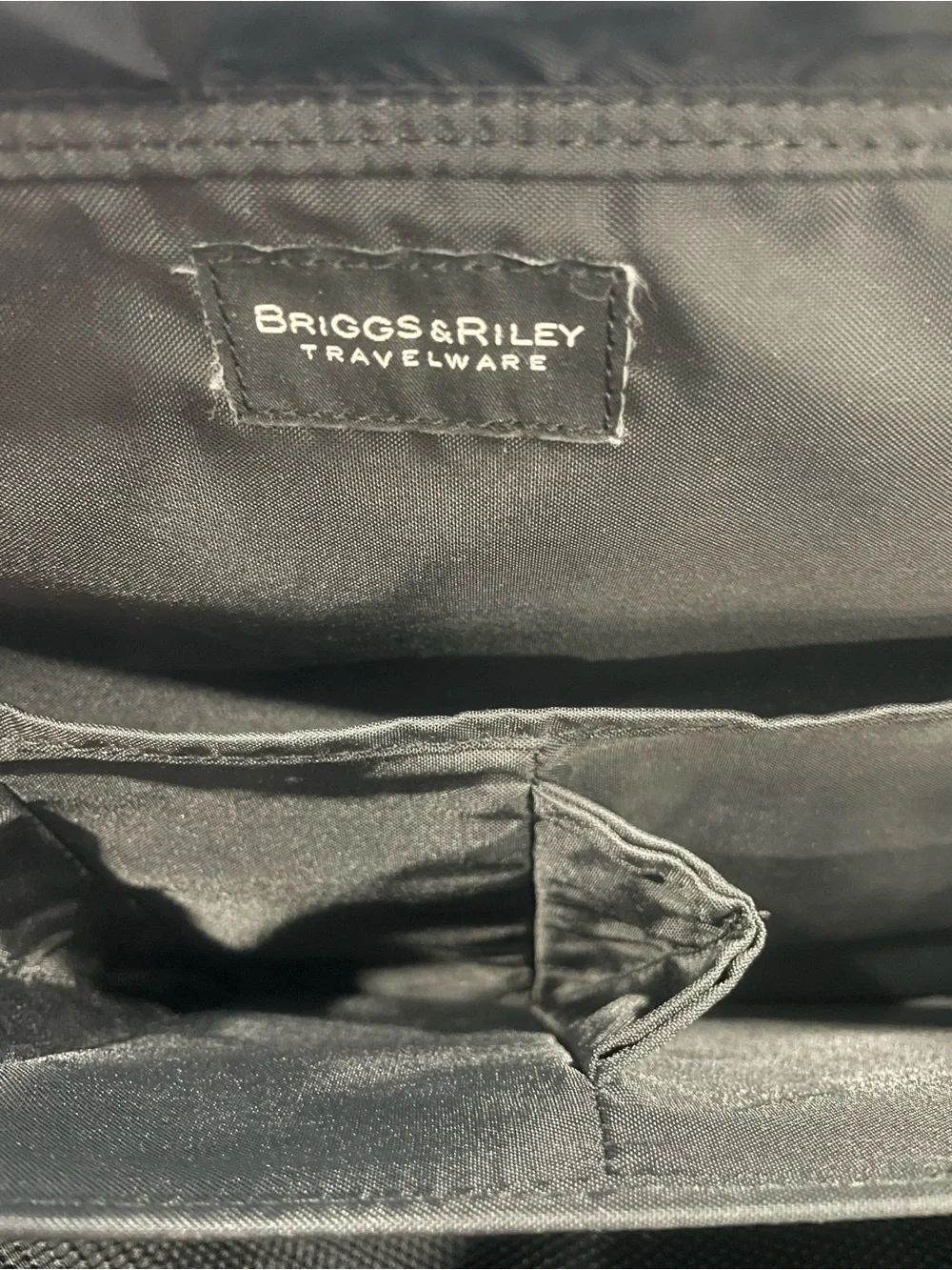 Briggs & Riley Black Rolling Laptop Briefcase with Telescoping Handle